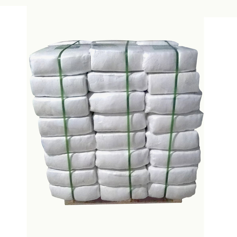 White Knit T-Shirt 100% Cotton Cleaning Rags 600 lbs. 24x25 lbs. Pallet  Bags - Multipurpose Cleaning