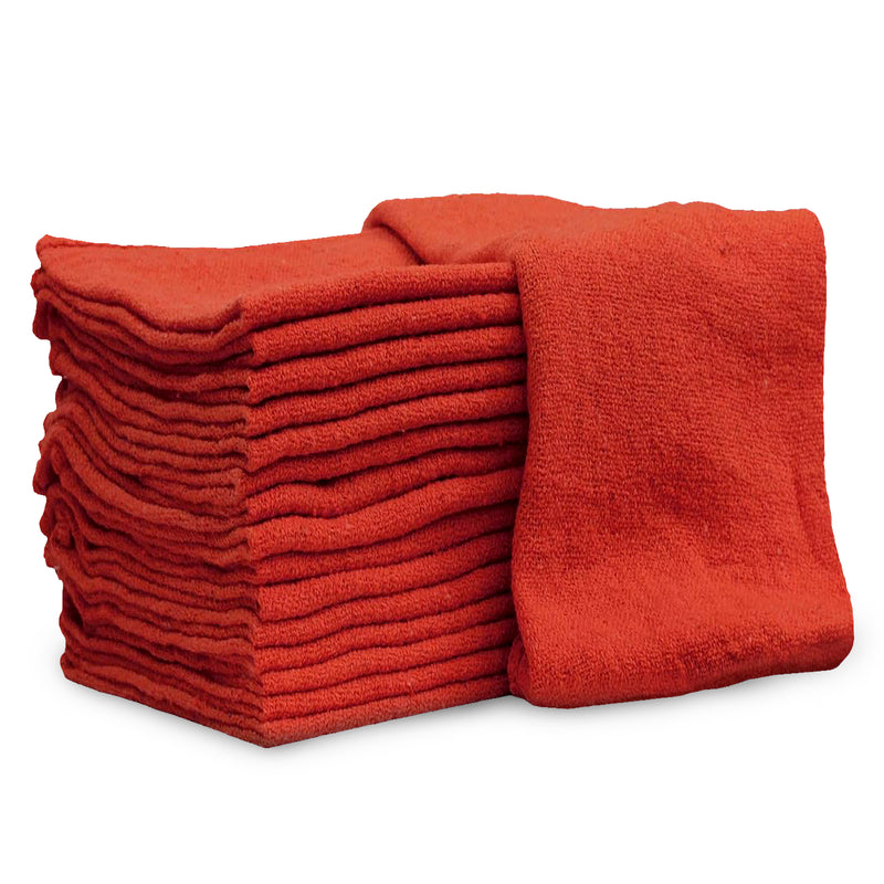 New Industrial A-Grade Shop Towels -Red Cleaning Towels- Multipurpose Cleaning
