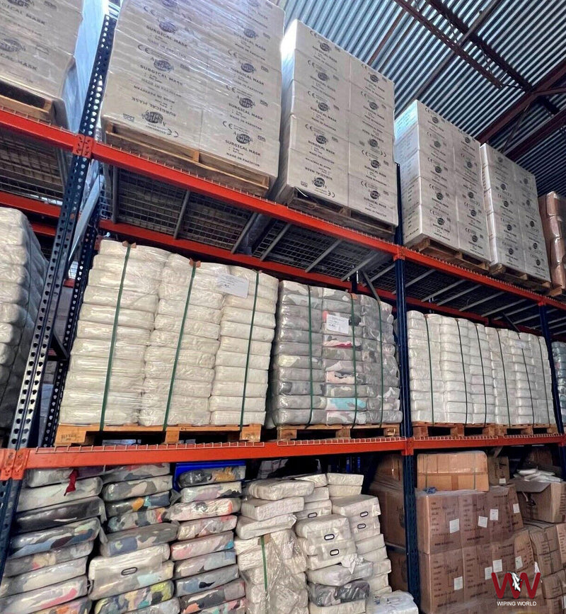 Color Knit T-Shirt Cleaning Rags 600 lbs. Pallet in Boxes- Multipurpose Cleaning