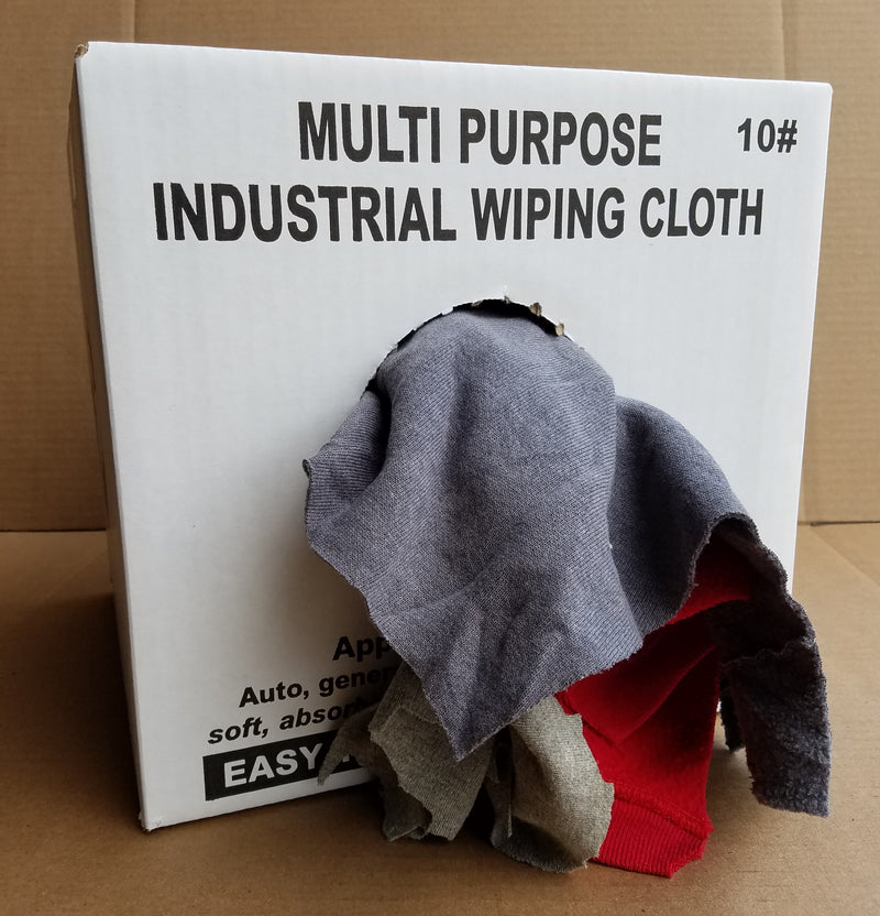 Color Flannel Rags - 10 LB Box
