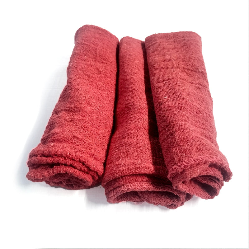 New Industrial A-Grade Shop Towels -Red Cleaning Towels- Multipurpose Cleaning