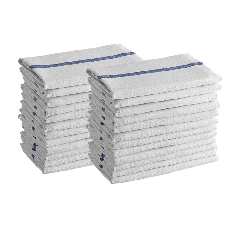 New Herringbone Towels 15"x25" - Pallet of 24 Cases