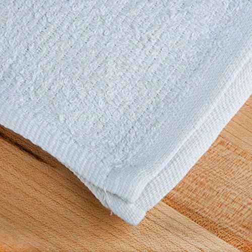 Arkwright Colored Terry Towel Rags, Bulk Rags for Multipurpose Cleaning Shop, 10