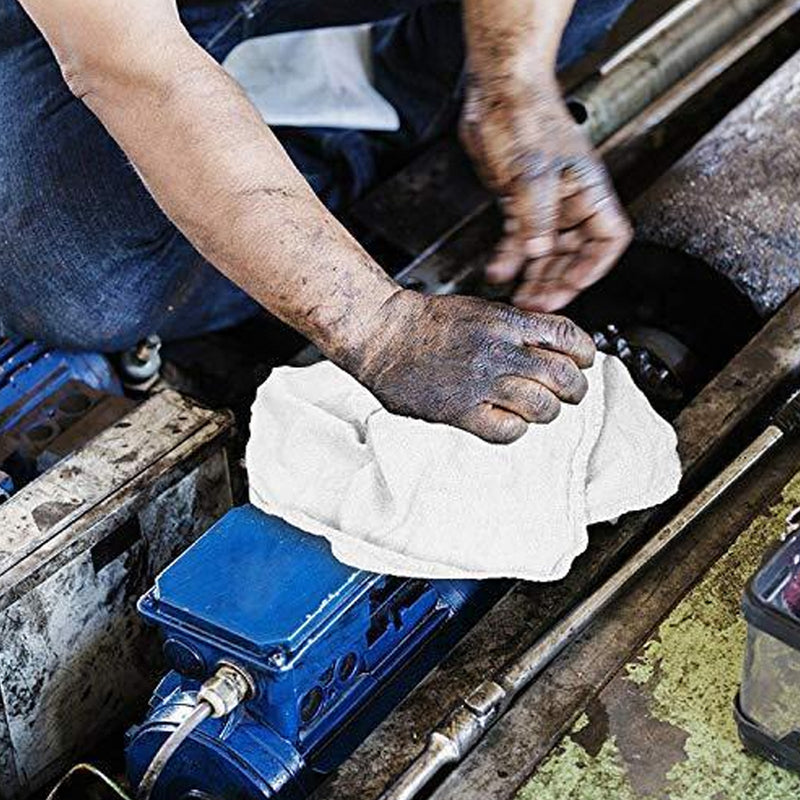 New Industrial A-Grade Shop Towels -White Cleaning Towels - Multipurpose Cleaning