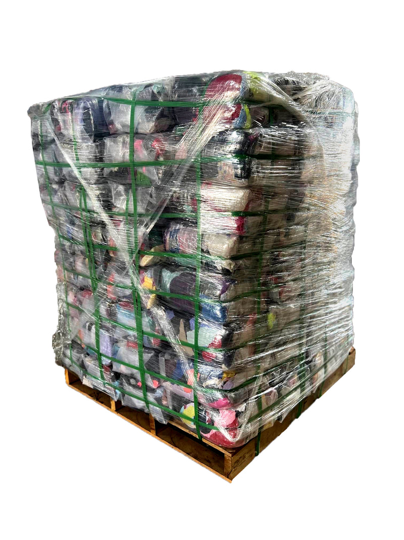 Color Knit T-Shirt Cleaning Rags 1000 lbs. Pallet  in Bags- Multipurpose Cleaning