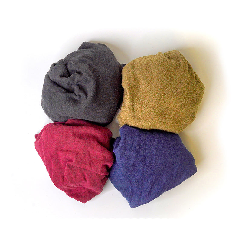 Color Fleece 100% Cotton Cleaning Rags - 10 lbs. Box - Multipurpose Cleaning