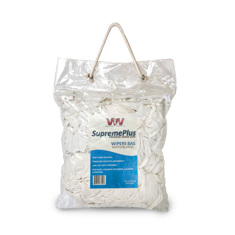 NEW White Knit T-Shirt Cleaning Rags (1 lb.-4 lbs.) - Multipurpose Cleaning