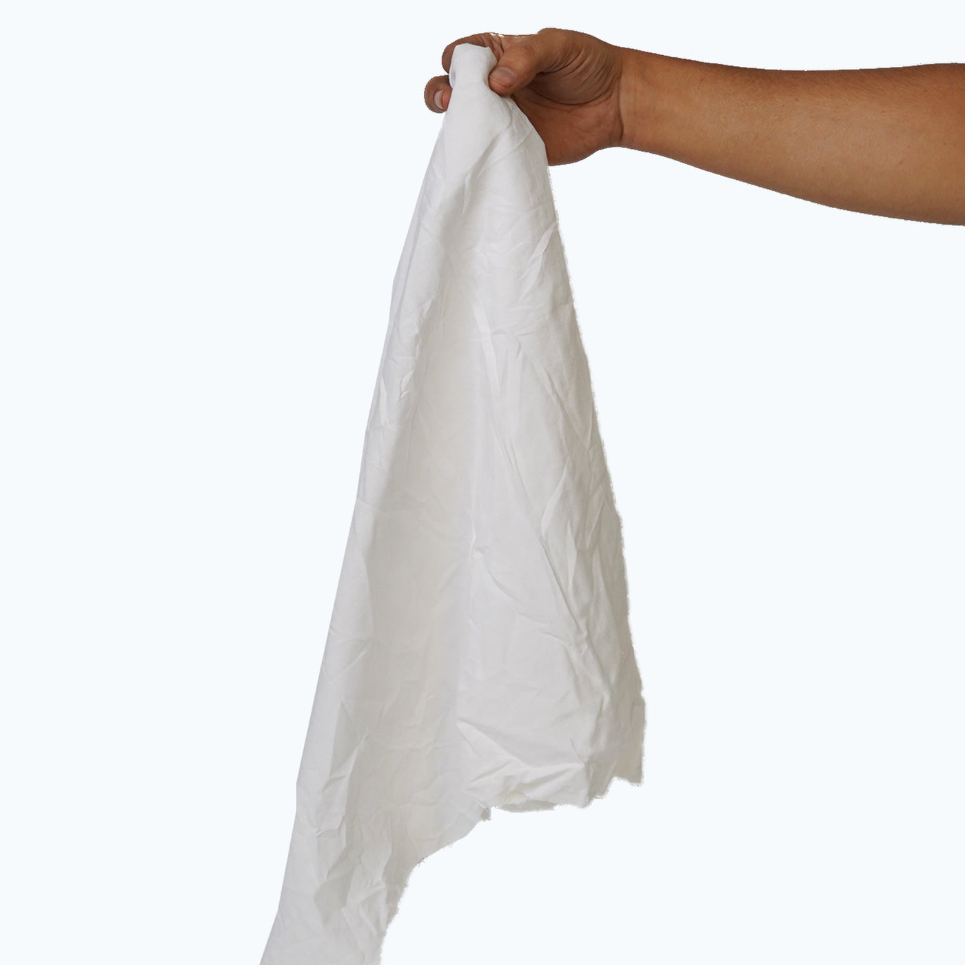 White Cotton Lint Free Rags, 25lb/Case