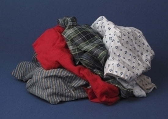 Cotton Rage Color Mixed Cotton Rags - 50 LB Box