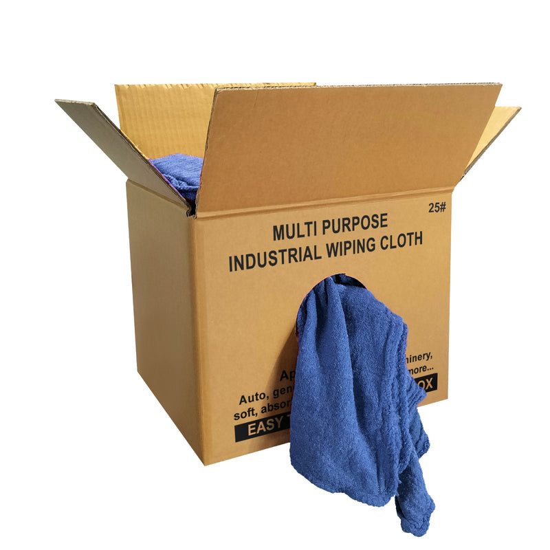 New Industrial A-Grade Shop Towels -Blue Cleaning Towels - Multipurpose Cleaning