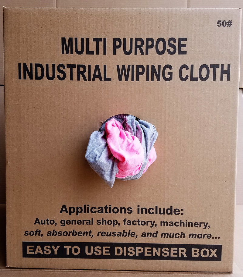 Denim Wiping Rags - 50 LB Box
