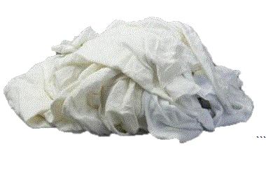 WorkWipes® New White 100% Cotton Rags in Bag