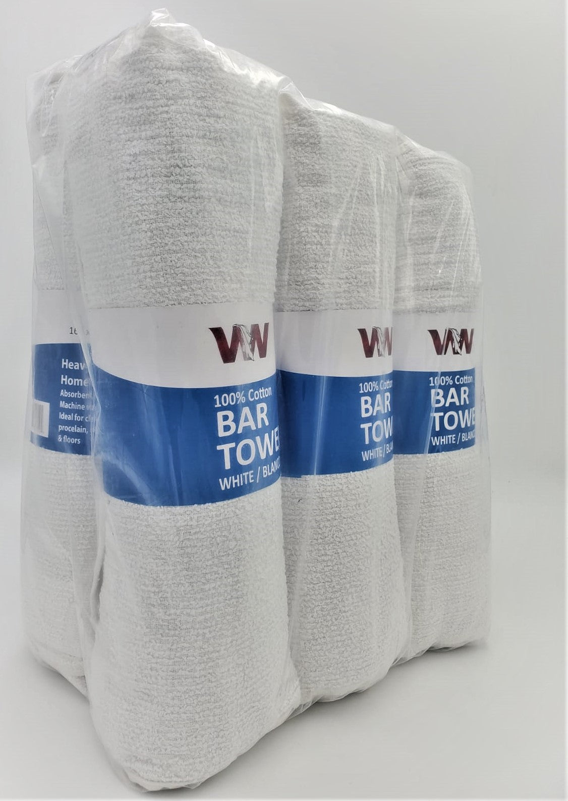 New White Terry Bar Towel