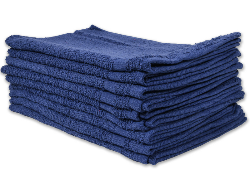 Cotton Terry Towels 16x27 Blue - 1 Dozen