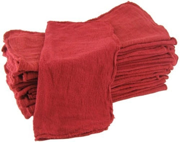 Red Shop Towels - 100 Pieces